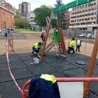Brigada de Obras en el Ceip Campo de los Judíos.