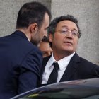 El fiscal general, Álvaro García Ortiz, a su llegada este jueves al Tribunal Supremo donde continúa el juicio que podría quedar visto para sentencia este jueves después de que las partes emitan sus conclusiones e informes definitivos.