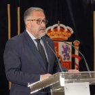 Pollán, durante la inuaguración en la jornada de esta mañana.