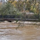 Crecida del río Bernesga en León.