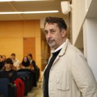 Federico Bogdanowicz en la Facultad de Biología de la ULE este lunes.