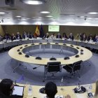 Montero y los consejeros de las autonomías ayer, en el Consejo de Política Fiscal y Financiera.