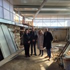 El director general de Trabajo y Prevención de Riesgos Laborales, José Manuel Barrios, durante la visita realizada a una explotación agrícola de La Serrada (Ávila).