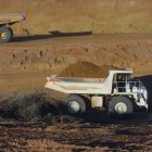 Obras de construccón del CTR de San Justo, en 2021.