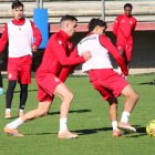 La Cultural en un entrenamiento de la presente semana en el Área Deportiva.