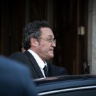 El fiscal general del Estado, Álvaro García Ortiz, a su salida del Tribunal Supremo, a 12 de noviembre de 2025, en Madrid (España). García Ortiz está acusado de un presunto delito de revelación de secretos contra Alberto González Amador, pareja de la pres.