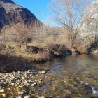 Vista de los márgenes del Esla y el arroyo Mirva en Burón.