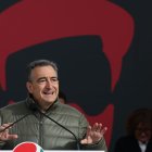 El presidente del PNV, Aitor Esteban da un discurso.