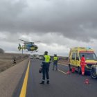 Varios heridos en una colisión múltiple al circular un coche en sentido contrario en la A-6 en Castrogonzalo (Zamora).