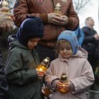 Imagen de la conmemoración de la matanza por hambruna de los ucranianos por Rudia, el Holodomor.