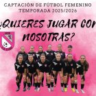 El Club Deportivo Ejido hace una captación de fútbol femenino.