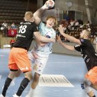 Óscar Lindqvist fue uno de los mejores del Abanca Ademar ante el Kadetten, sobre todo en la primera parte.