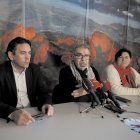 José Reguera, Raúl Gómez y Cristina Pérez.