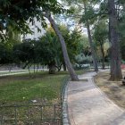Vista del Parque de la Concordia, situado en pleno centro de Jaén, donde h