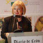 Leticia García en la apertura del Congreso de Diario de León