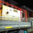 La bomba que usará la UME para achicar agua en la balsa de Berbes.