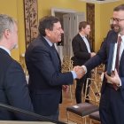 Carriedo ayer, en una de las reuniones en Alemania.