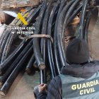 Imagen del material eléctrico sustraído.