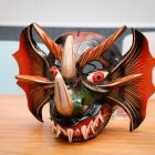 Máscara que se pudo ve en la presentación del Instituto de Estudios Patrimoniales Concha Casado.