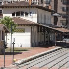 Las vías de la estación de Matallana, sin estrenar por falta de trenes