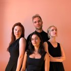 Los integrantes de Jouska String Quartet.