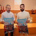 El concejal David Pacios junto a Iván Rodríguez, presidente de Ponferrada El Centro Mola.