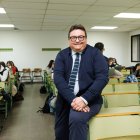 Alfonso Ortega, ayer en León durante la jornada en la Facultad de Derecho.