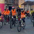 Momento de la salida de la primera Marcha Popular San Silvestre La Robla.