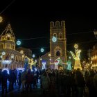 La iluminación navideña en La Bañeza es todo un espectáculo este año.