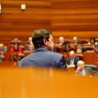 Mañueco ayer, en el último pleno de la legislatura en las Cortes de Castilla y León.