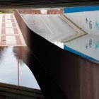 El agua del subterráneo de Príncipe también inunda el acceso peatonal.