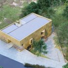 Diseño exterior del Aula Arqueológica de Las Médulas elaborado por el equipo de arquitectos de la Universidad de Valladolid.