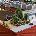 Una parte de la reconstrucción en escala de todas las actividades del campo leonés que se expone en Agrayra, en Valcabado del Páramo.