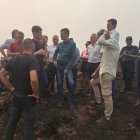 Mario Rivas junto a Pedro Sánchez el 17 de agosto pasado en Villablino.