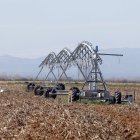 Una tierra de regadío en la provincia de León.