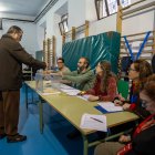Un colegio electoral en Extremadura.