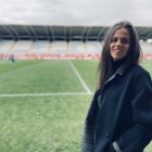 Yoli Chamorro, en el estadio Reino de León.