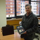 Imagen de archivo de Hernán Alonso Abella en la redacción del Diario de León en Ponferrada.