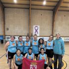 Formación del equipo leonés de baloncesto Las Herminias.