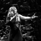Tamara, en uno de sus conciertos.