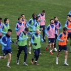 El plantel deportivista volvió ayer al trabajo.