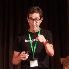 Jorge García-Dihinx durante su charla en junio en León, en las cuartas jornadas sobre salud organizadas por el sindicato Satse.