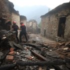 Daños del fuego en Lusio.