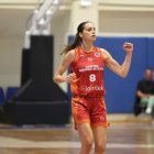 La jugadora leonesa ayudó al triunfo de su equipo.