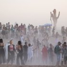 Imagen de una rave en Israel.