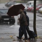 Jornada de lluvia en León