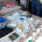 Medicamentos localizados en uno de los registros domiciliarios.