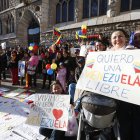 Venezolanos residentes en León se manifiestan contra la situación en Venezuela, en una imagen de archivo.