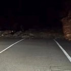 Argayo en la CL-631 en Páramo del Sil, anoche.