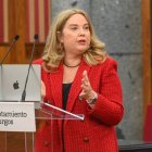 Ayala ayer, en el pleno que perdió.